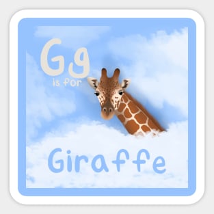 G is for Giraffe Sticker